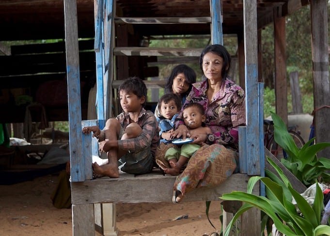 Evicted Cambodian Family