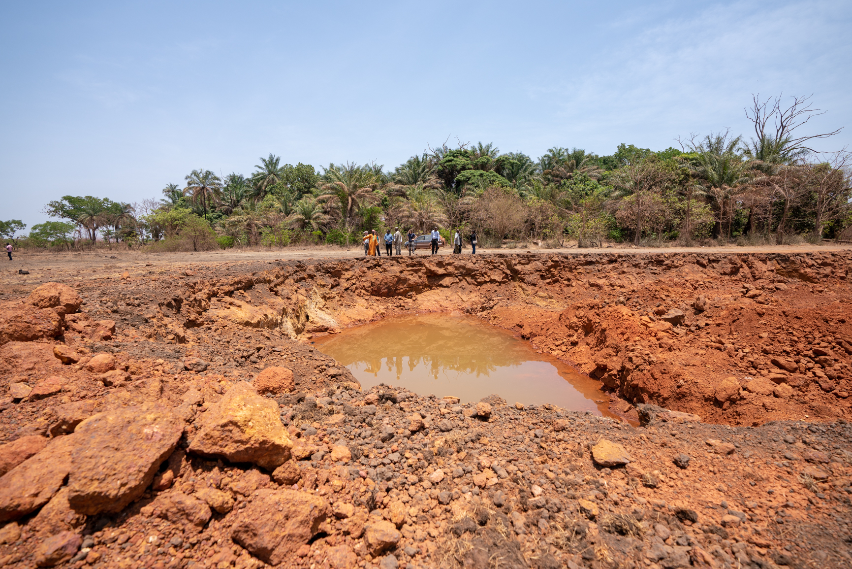 Bauxite mining in Guinea