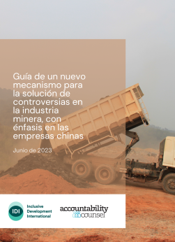 Copy of A Guide to a New Grievance Mechanism for the Mining Industry, with Emphasis on Chinese Corporations